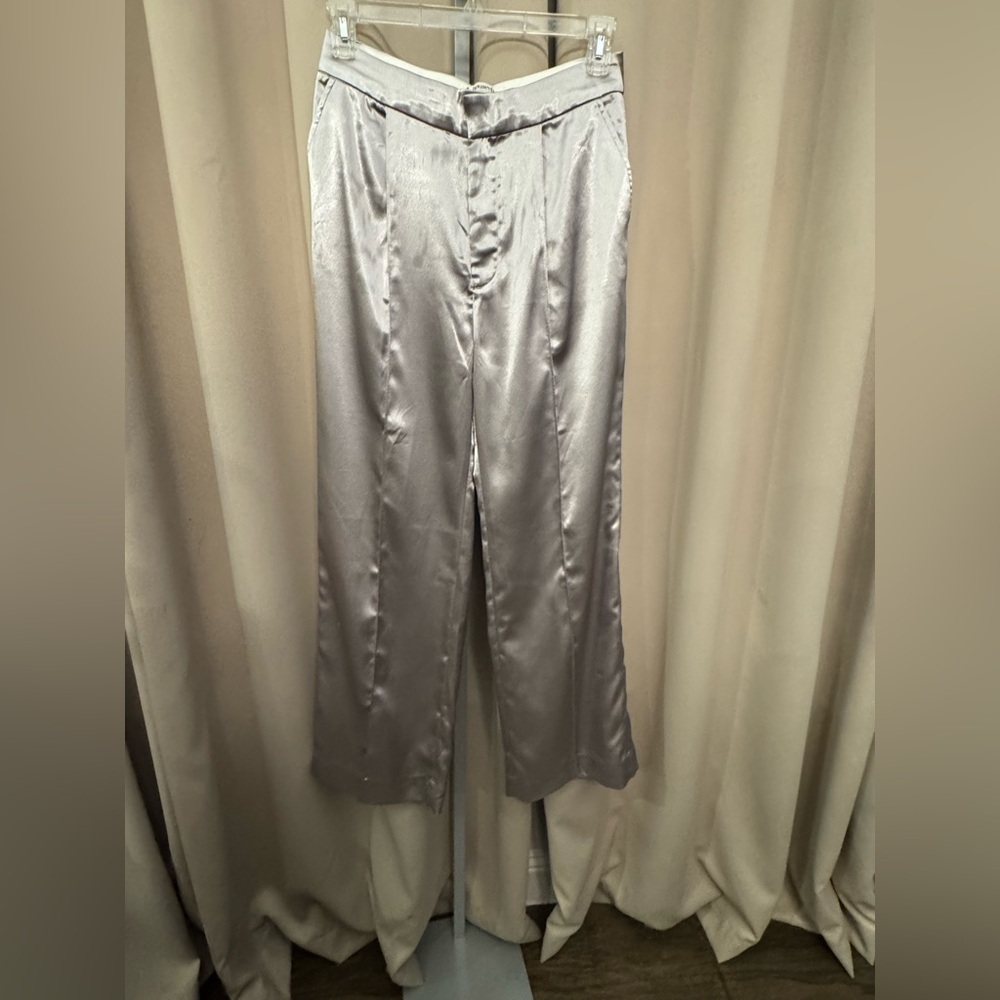 House of CB Silver Wide Leg Pants - Picture 3 of 6